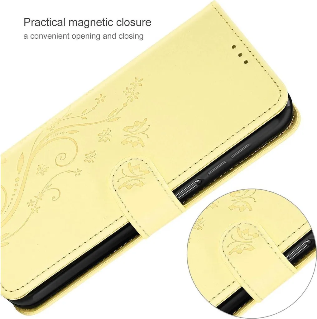Custodia Samsung A15 Gialla Portafoglio con Vetro Temperato Omaggio - 7