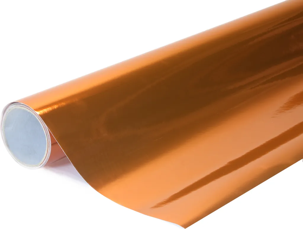 Film de Protection et Covering Miroir Orange Anti-Bulle 152x500cm
