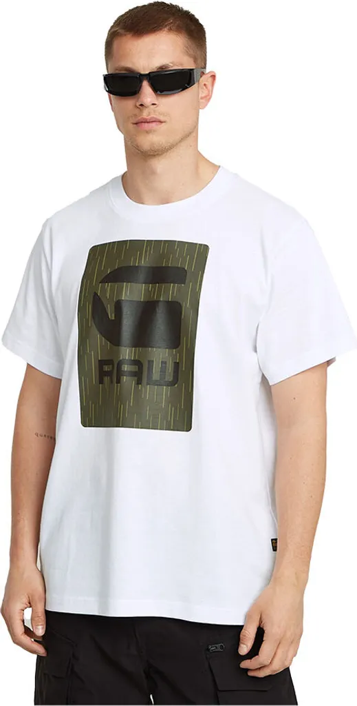 T-shirt G-Star Blanc Coupe Ample : Dites adieu aux hauts serrés - Taille S