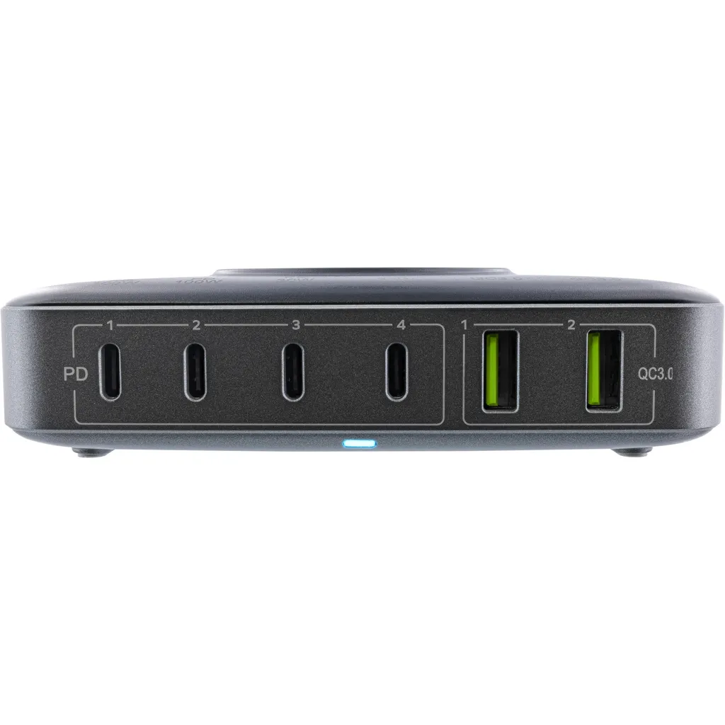 InLine Qi Powerstation Multiport 100W GaN - Alimentatore USB C 6 Porte - 2