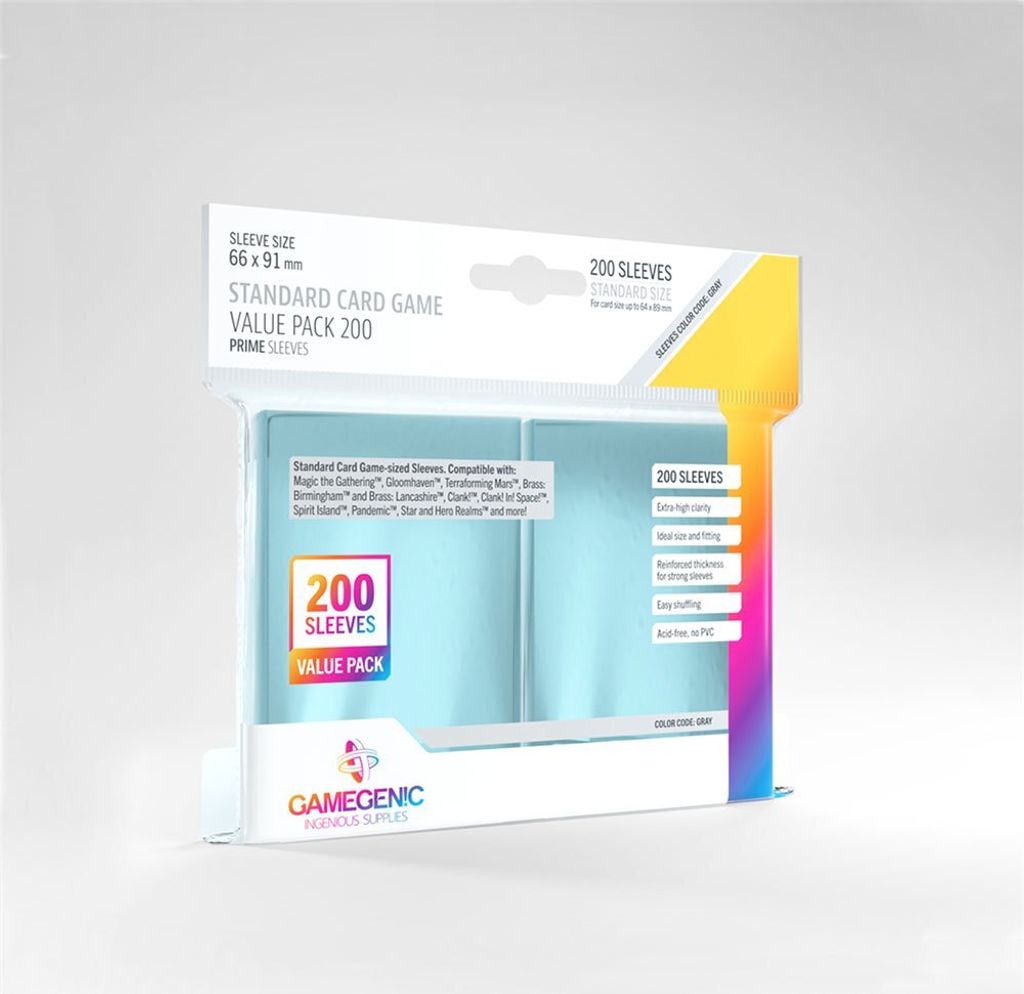 Gamegenic Prime Standard Value Pack Kartenhüllen 66x91 Mm Produktbild 