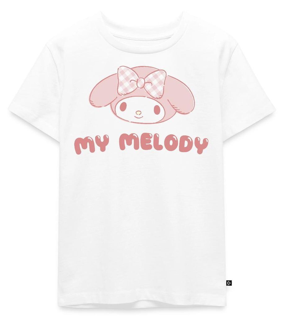 Spreadshirt My Melody Portrait Kinder Premium T-Shirt, 98/104 (2 Jahre), Weiß