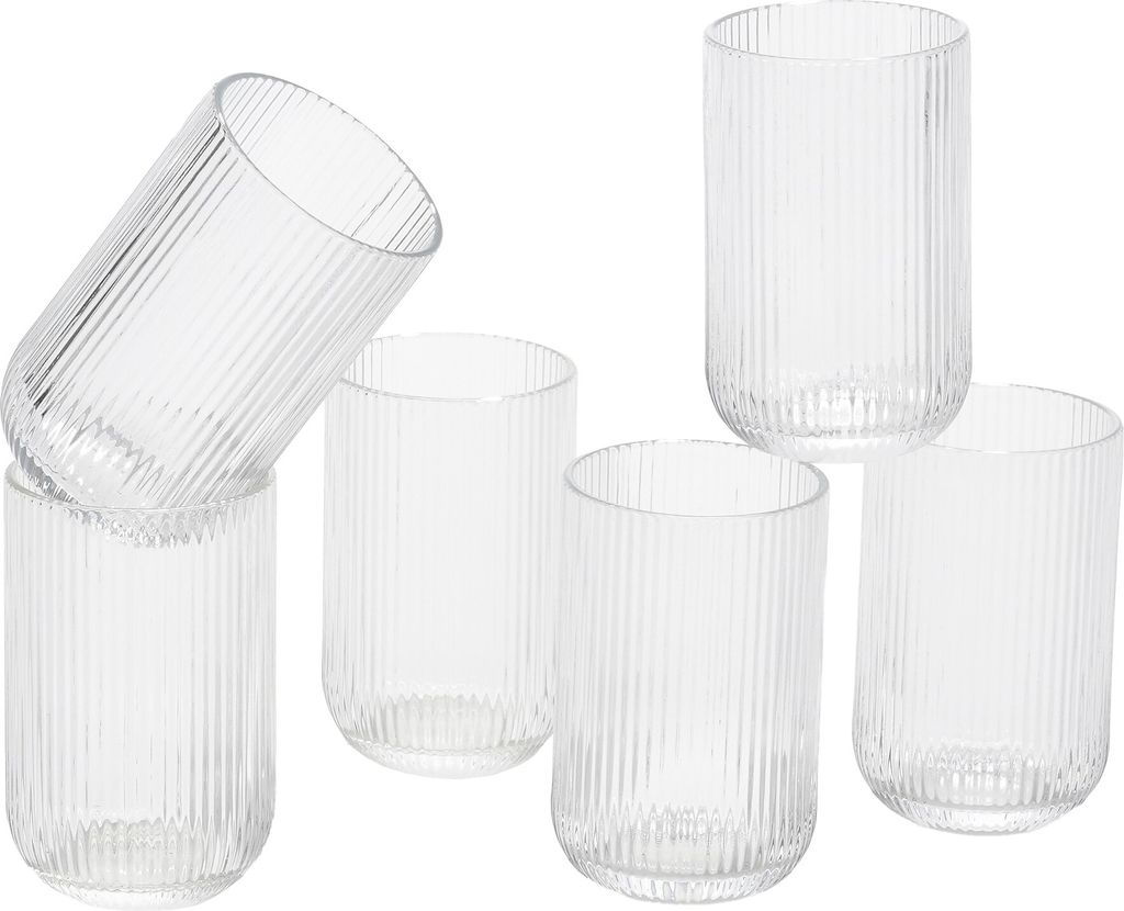 Mica Decorations Merlot Trinkglas - 6er-Set - 400 ml - Glas Image du produit 