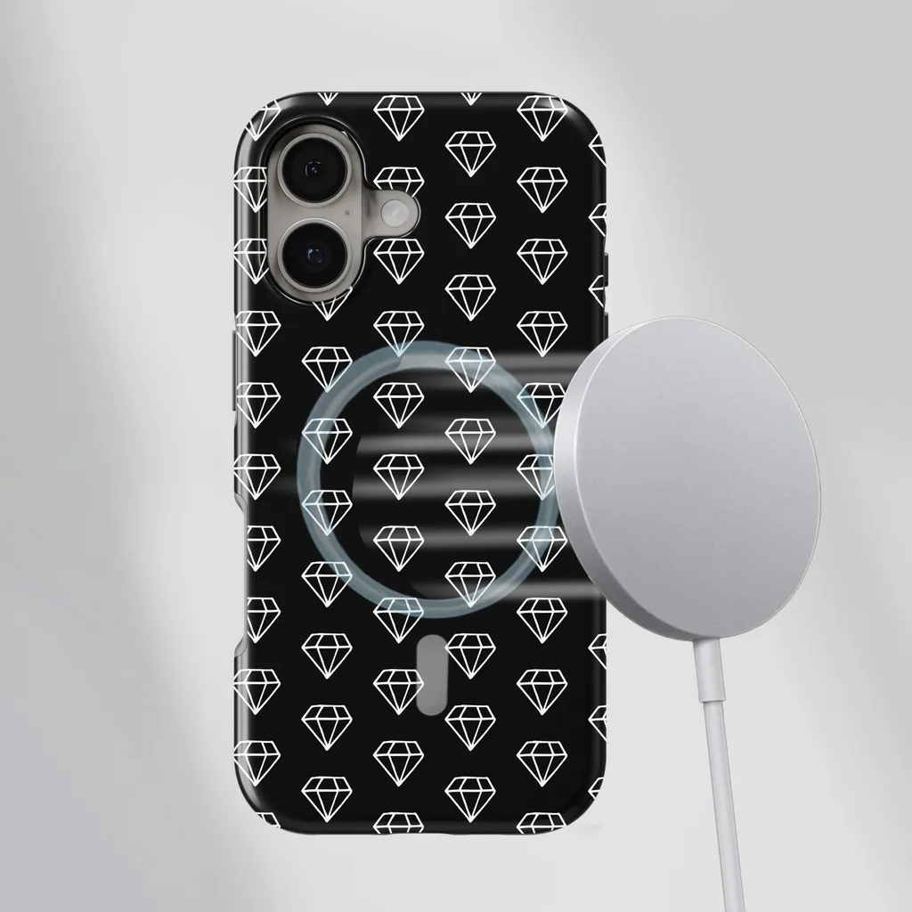 Vansdon Cover Magnetica per iPhone 16 con 1 Pezzi Vetro Temperato, Compatibile con Magsafe, Protezione anticaduta di livello militare, Custodia Traslucida Opaca Sottile Antiurto-Nero