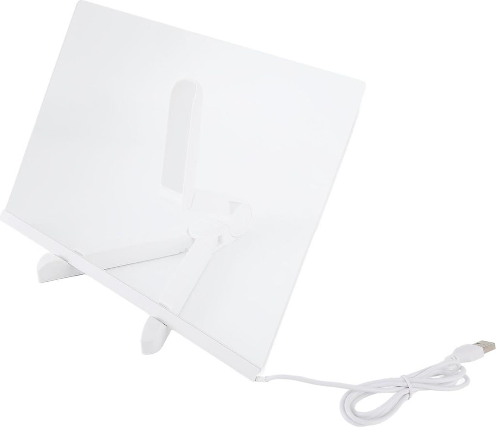 Acryl Dry Erase Board mit Licht Clear Desktop Note Memo White Board Notepad Tabelle LED Letter Massage Board mit 7 Markern