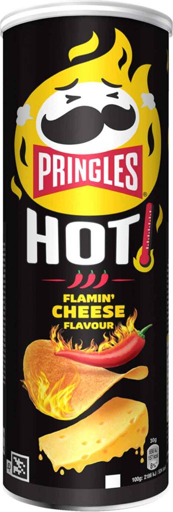 Pringles FLAME Hot Cheese and Chili Flavour Stapelchips Zdjęcie produktu 