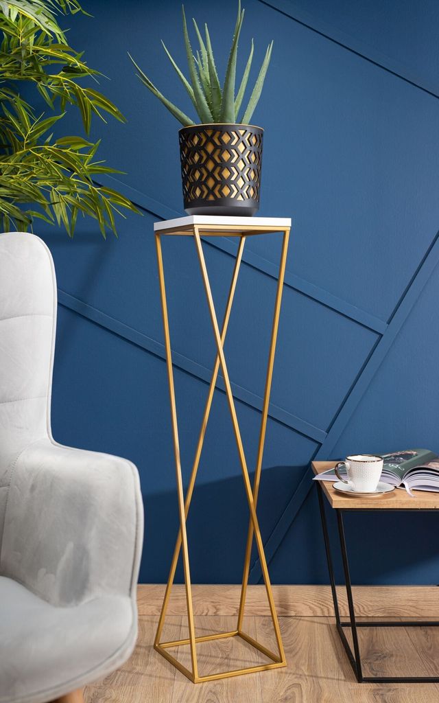HowHomely Modern Pflanzenständer, Blumenhocker aus Metall Produktbild 2