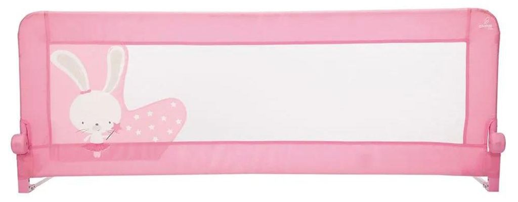 Barrière de lit pour bébé Asalvo 2 en 1, 150 cm, rose. Pour Image du produit 
