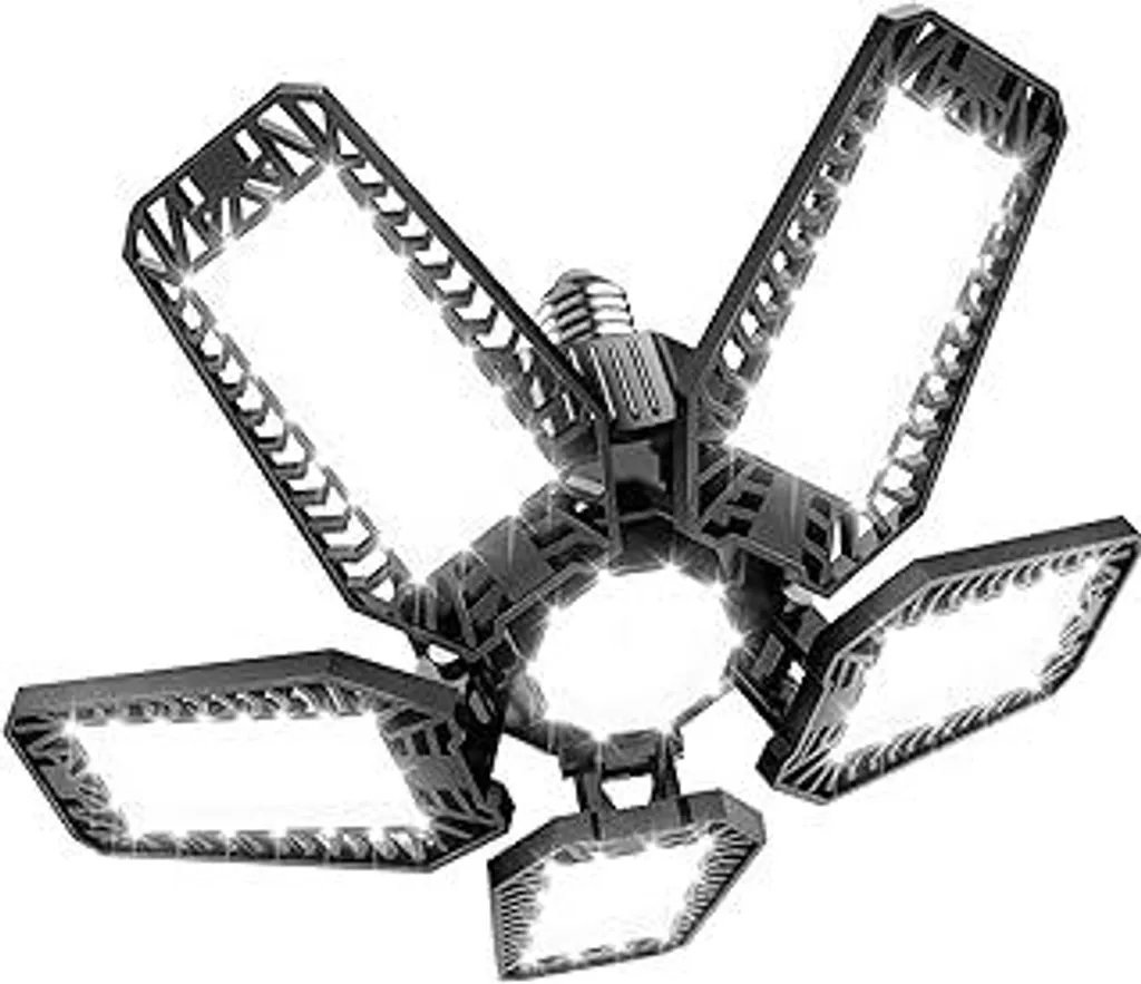 TASINUO Lampada Officina LED 160W 16000LM Plafoniera Regolabile