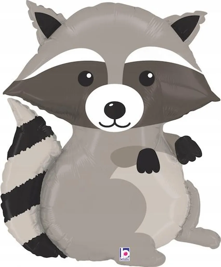 Peluche géante raton laveur 91 cm Woodland : doudou XXL pour enfant et déco