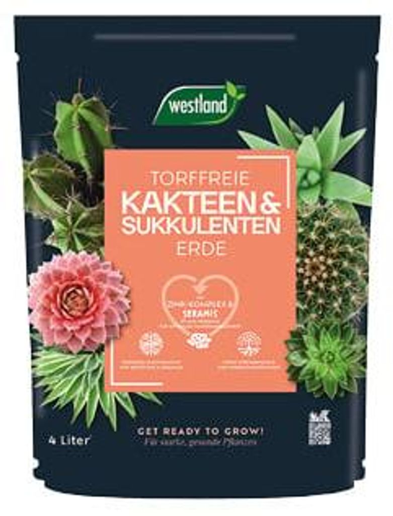 Westland Kakteen Sukkulenten Erde torffrei 4 L Produktbild 