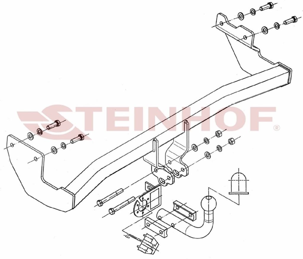 Z546654 Anhängerkupplung passend für HYUNDAI Getz 11/2005-2009 starr