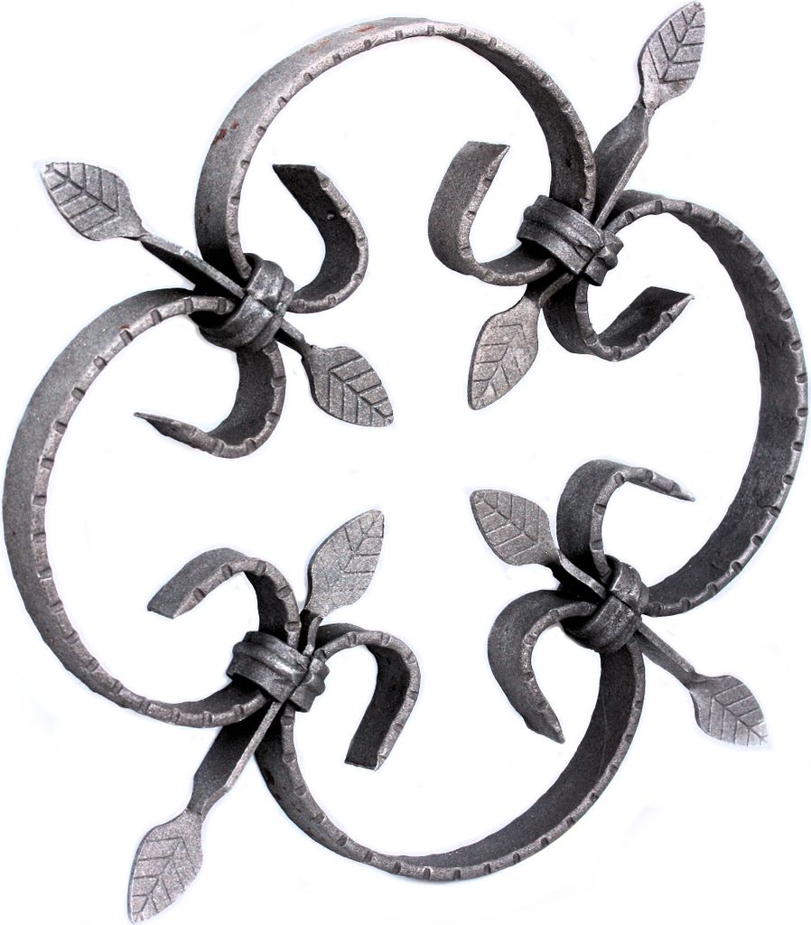 UHRIG Schmiedeeisen Ornament aus Stahl für Zaun, Geländer, Fenstergitter uvm.