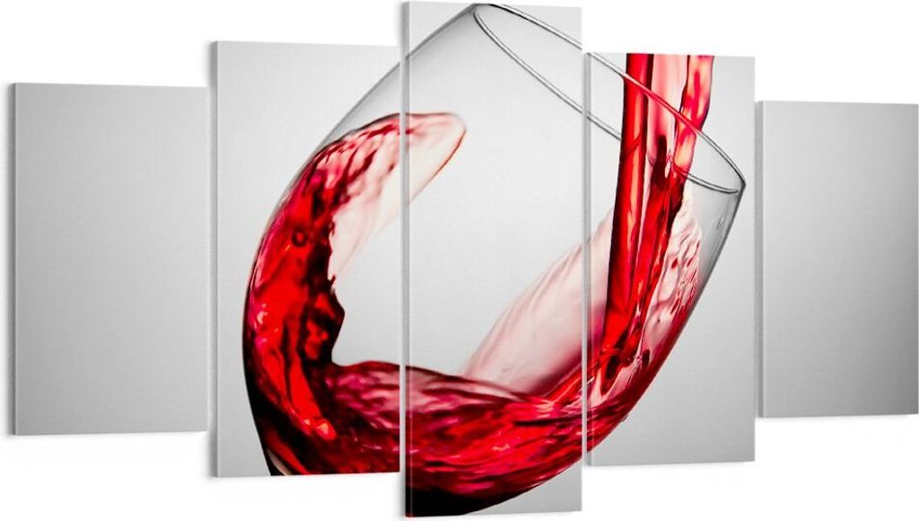 Bild auf Leinwand - Leinwandbild - Trinken glas wein - Produktbild 