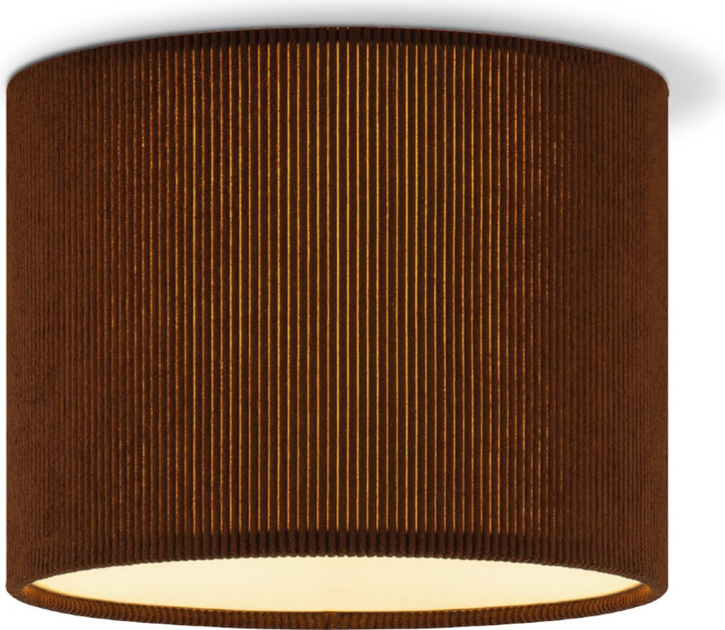 Home Sweet Home Zylindrische Cord-Plafondlampe - Braun - ø22 x 17cm
