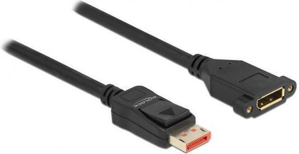 DELOCK DisplayPort Verlängerungskabel zum Einbau 8K 60 Hz 1m