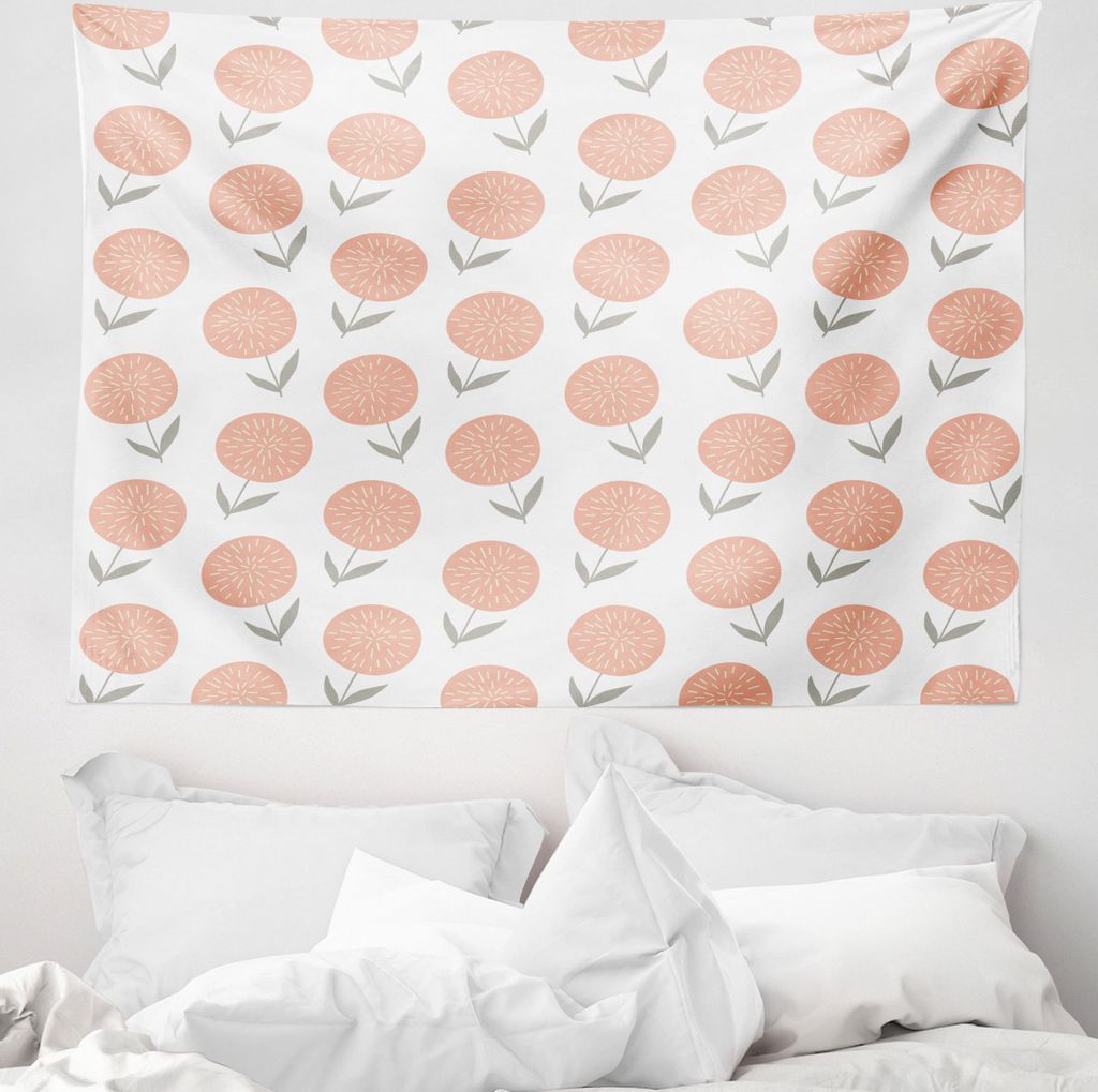 ABAKUHAUS Botanisch Wandteppich, Pastel Floral Spring aus Produktbild 