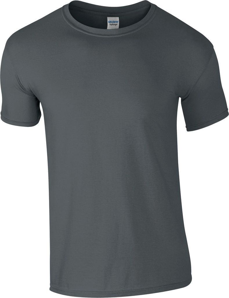 Gildan Herren Soft-Style T-Shirt, Kurzarm RW3659 (3XL) (Holzkohle)