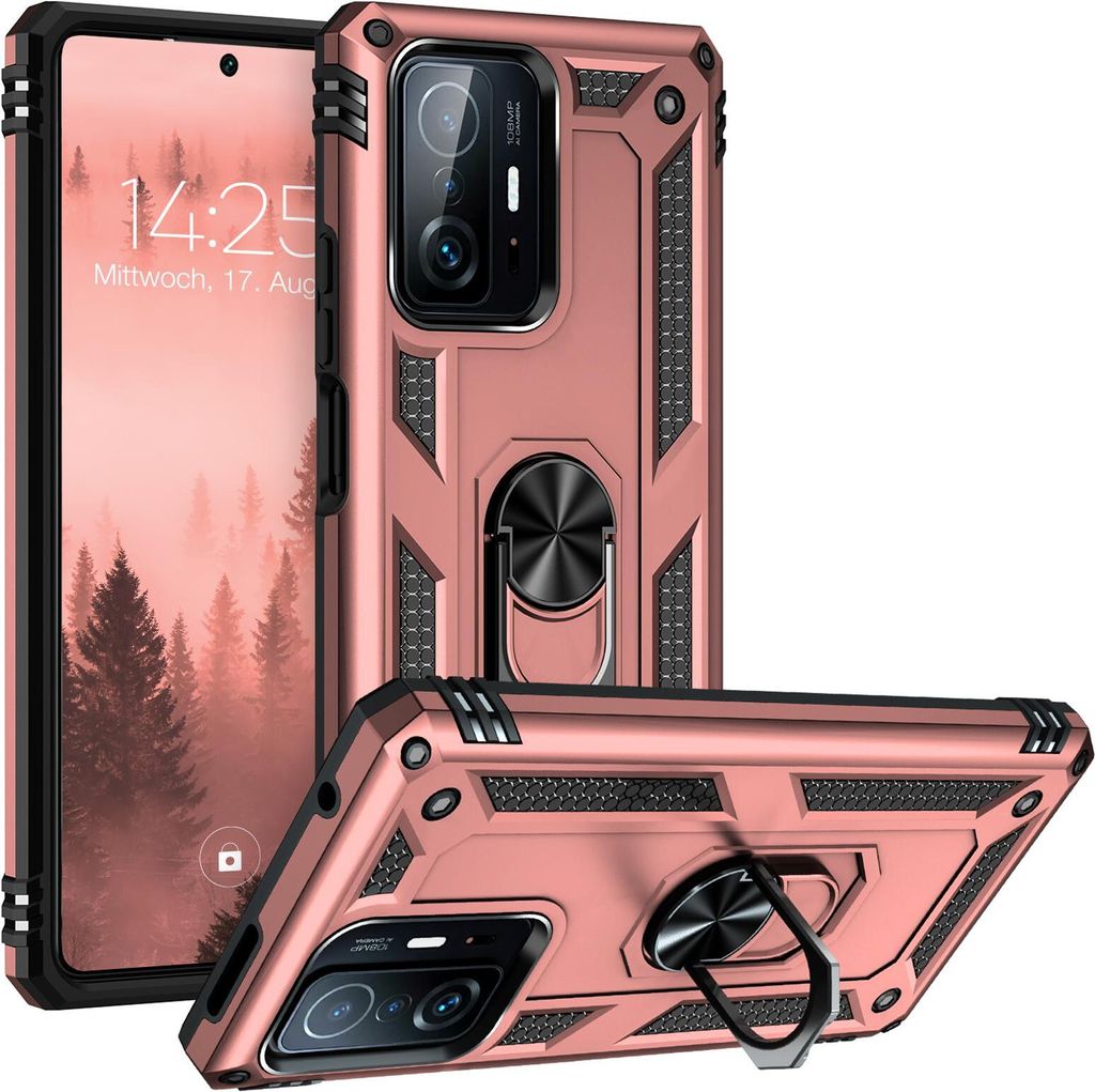 Armor Outdoor Handyhülle für Xiaomi 11T / 11T Pro Handy Panzer Case Cover Schutzhülle Farbe: Rosegold