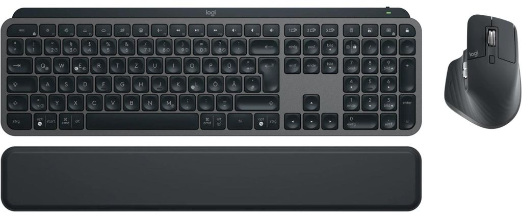Logitech MX Keys S Set: Tastatur + Maus, Wireless RF + Produktbild 