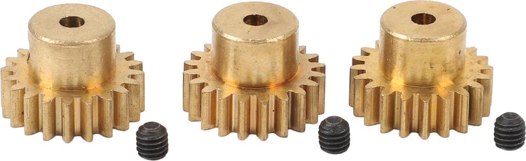 RC Motor Getriebe 20T M0.6 Kupfer Ritzel Set für 1/12 1/16 Autos 370 380 390 Motoren 3 Stück