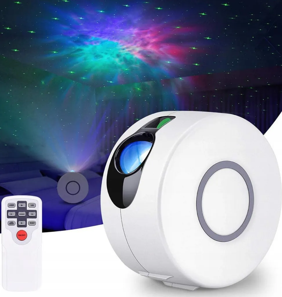 Lampe Projecteur Galaxy Aurora à LED avec Télécommande et Effets Boréals
