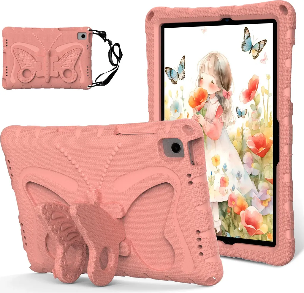 Cover Bambini EVA per Samsung Tab A9+ 11 pollici Farfalla Rosa
