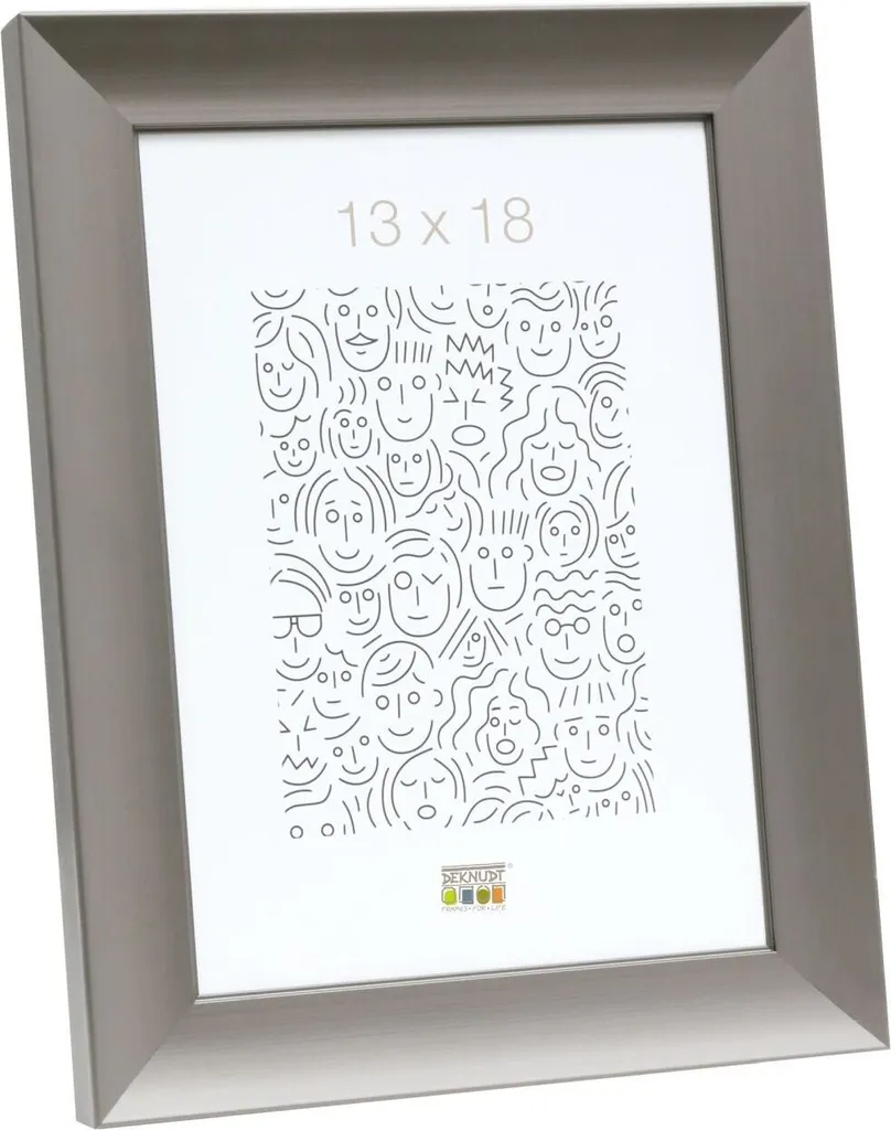 Cadre de décoration 20x20 cm S021D7 gris aluminium pour bureau et salon