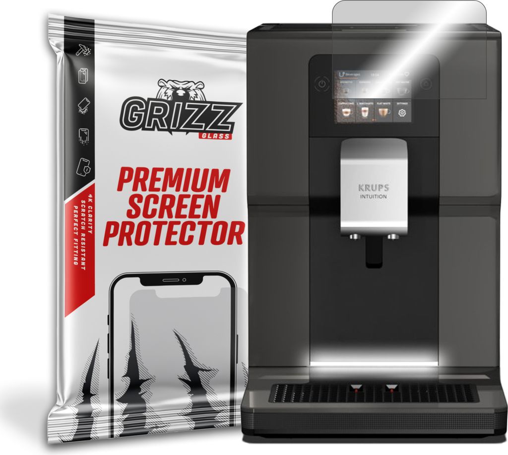 Hybrierglas GrizzGlass HybridGlass für Krups Intuition EA873810