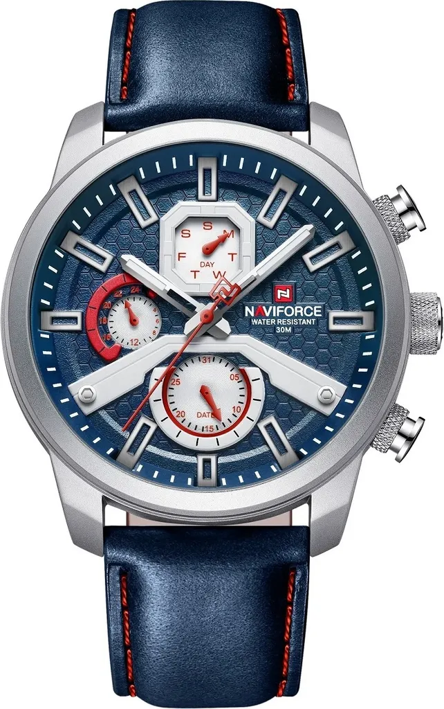 Montre de Business Homme NAVIFORCE Porter Bleue pour le Quotidien