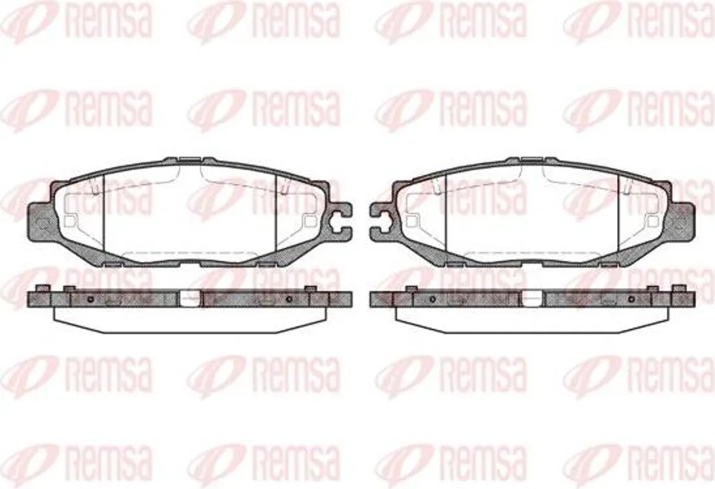 Plaquettes de frein REMSA 0457.00 pour un freinage sûr et durable LS