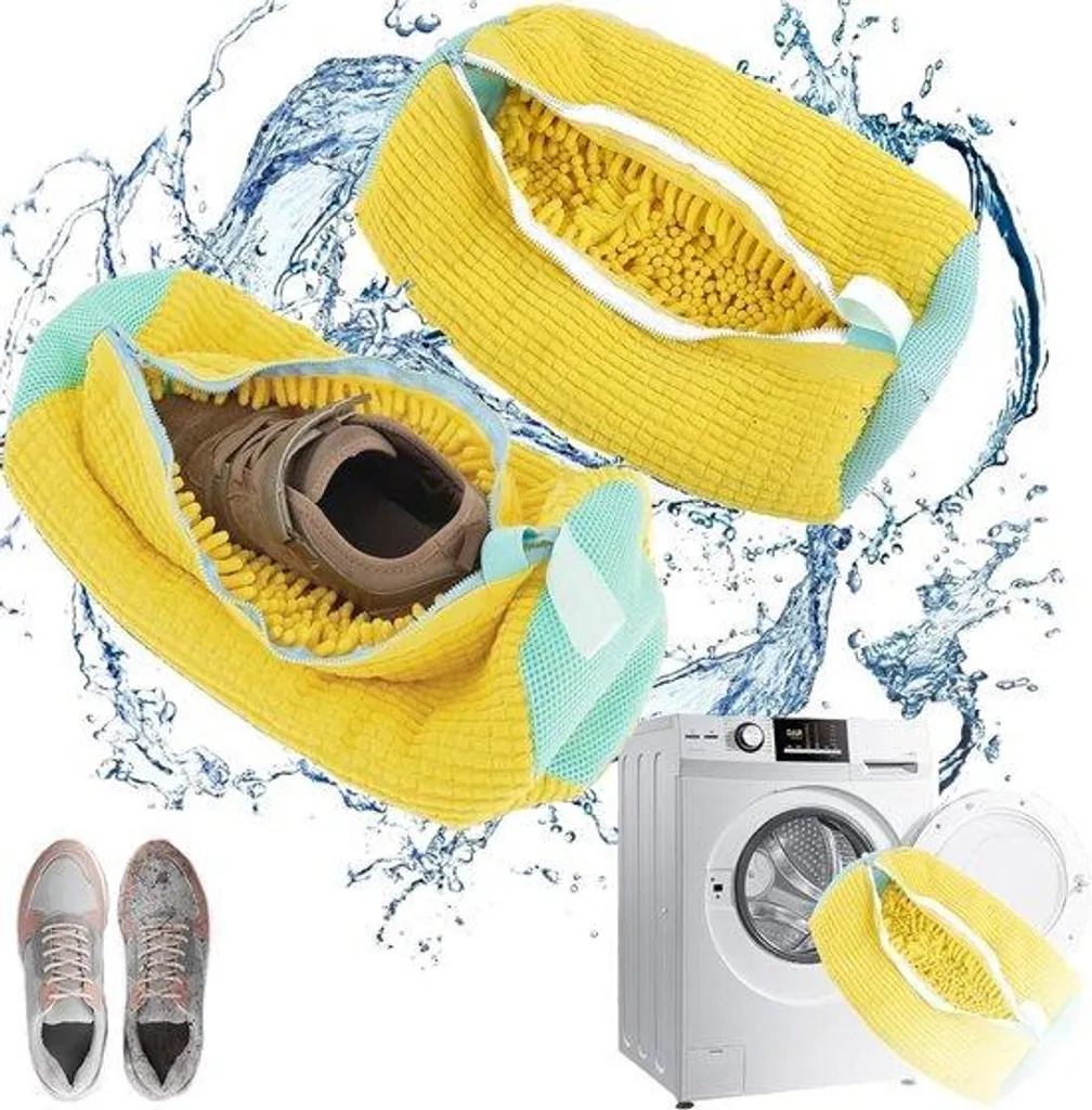 Sac pour baskets lave-linge lot de 2 pièces en filet mesh 39 x 19 cm