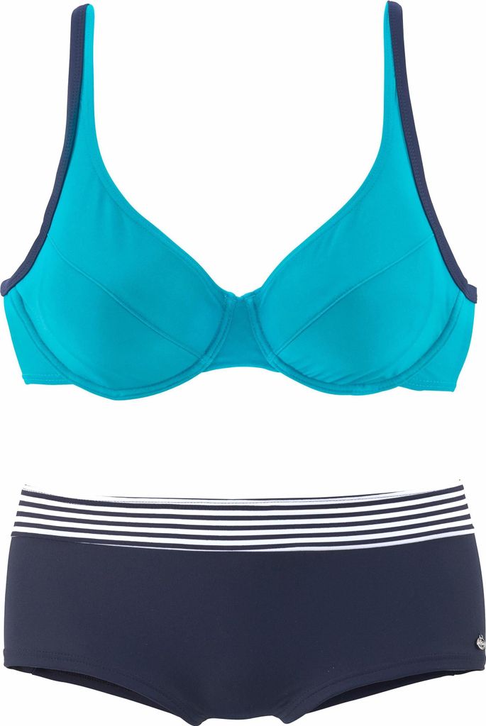 s.Oliver Bügel-Bikini marine-türkis Größe 44 Cup C Produktbild 