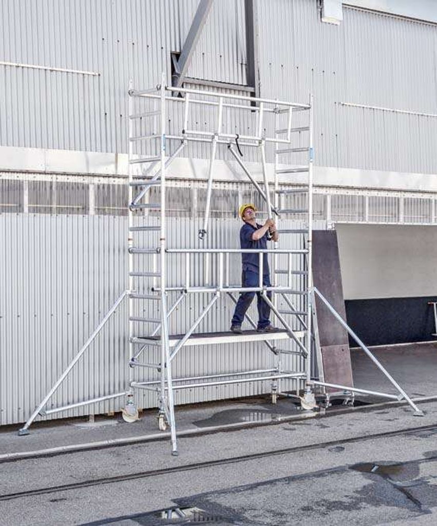ZARGES Multitower S-PLUS 1T - Fahrgerüst Ausleger Arbeitshöhe 6,45 m 52256