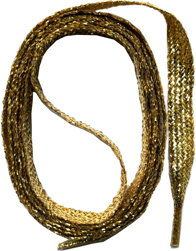 SNORS Schnürsenkel flach - GOLD - 6mm - 110cm Produktbild 