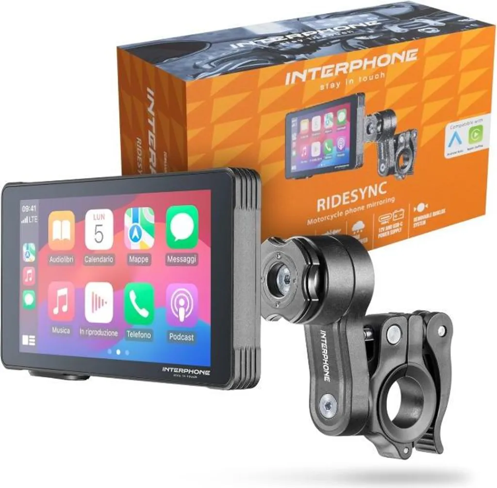 Interphone RIDE SYNC Écran Tactile 5,5" Navigation Fixe Ultra Léger 182g - 9