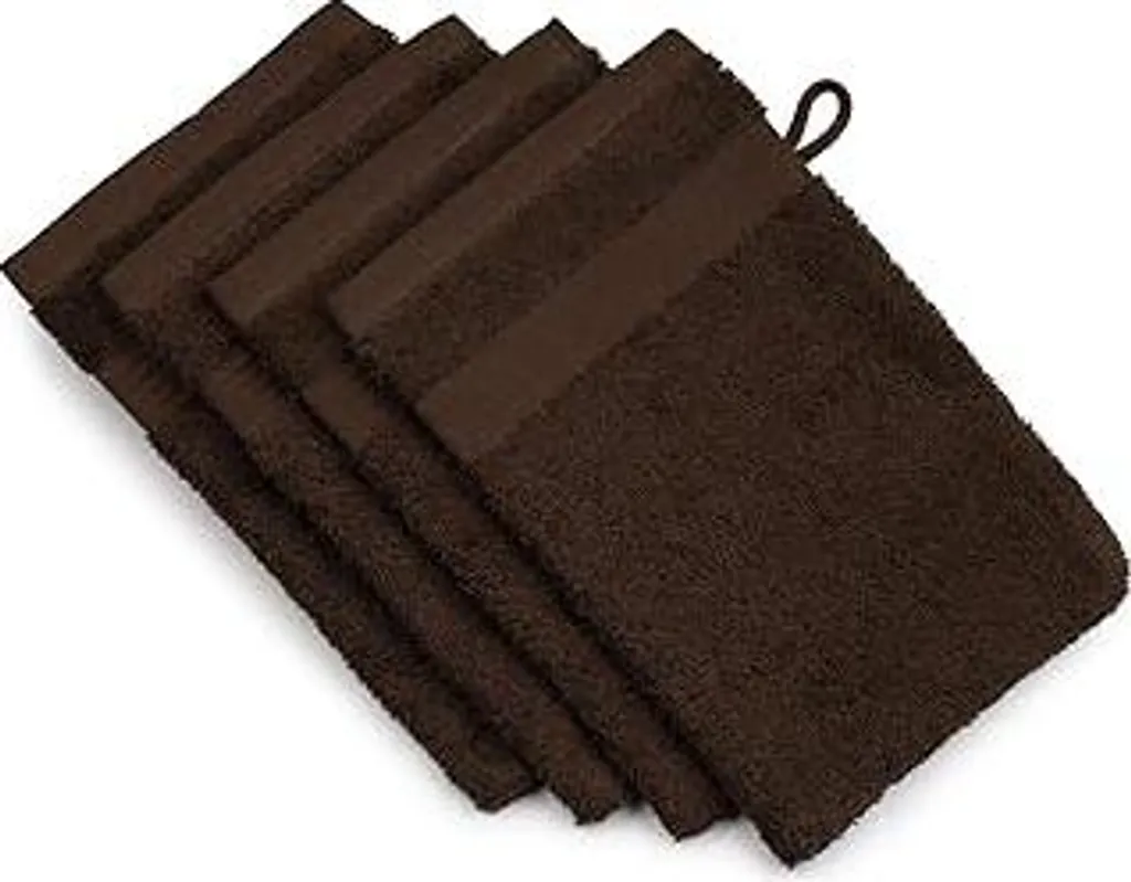Offerta Gözze Set 4 Guanti Bagno 17x24 cm | Cotone Mocca Resistente