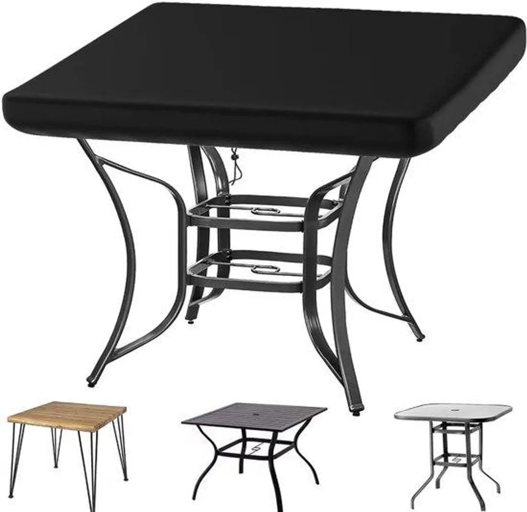 Housse de table extérieure 180x100x15 cm imperméable et résistante aux UV