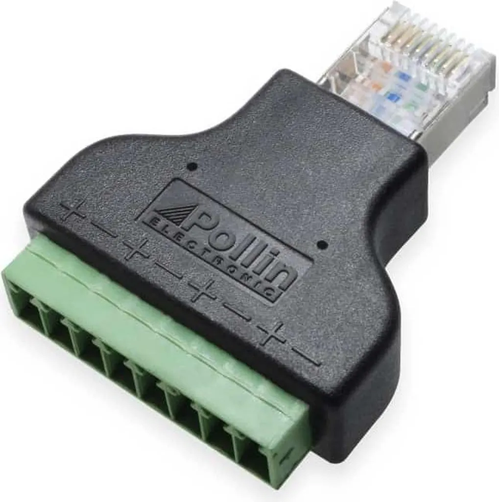 Connettore RJ45 a Morsettiera 8 Poli - Standard Industriale per Rete