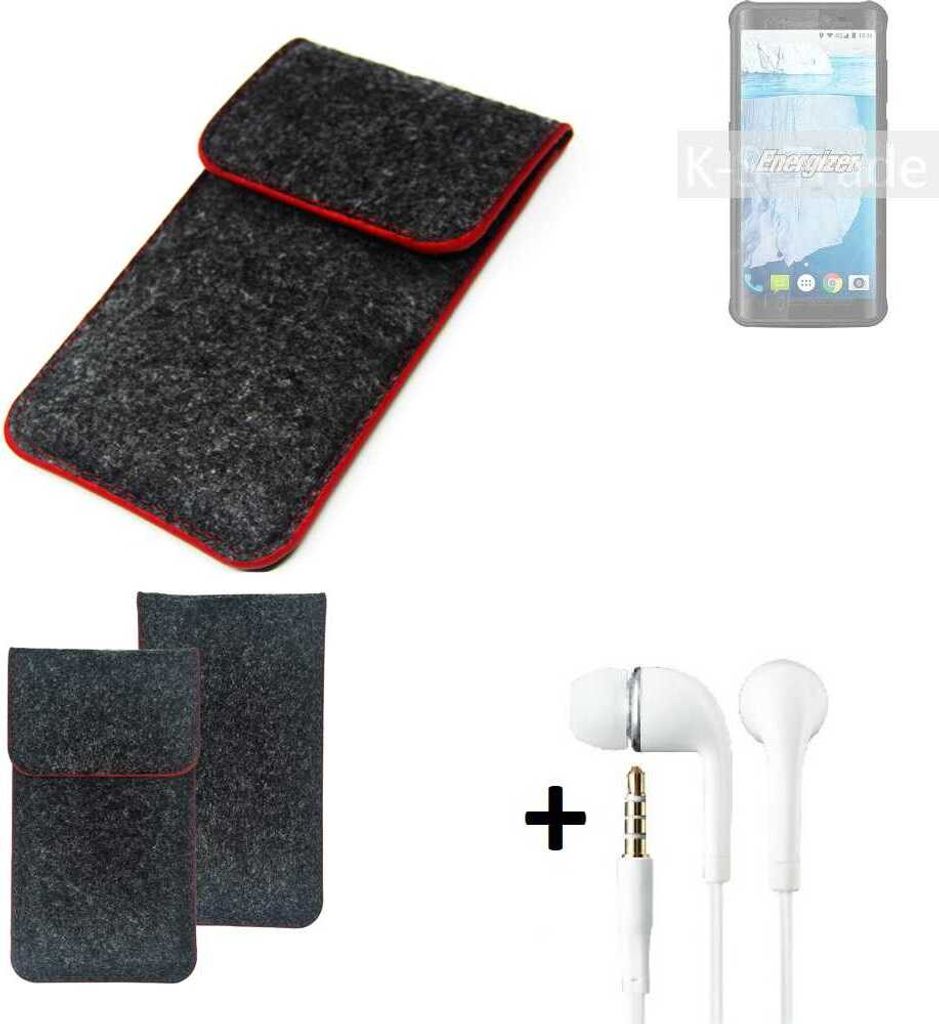 K-S-Trade Handy Schutz Hülle kompatibel mit Energizer Hardcase H591S Schutzhülle Handyhülle Filztasche Pouch Tasche Case Sleeve Filzhülle