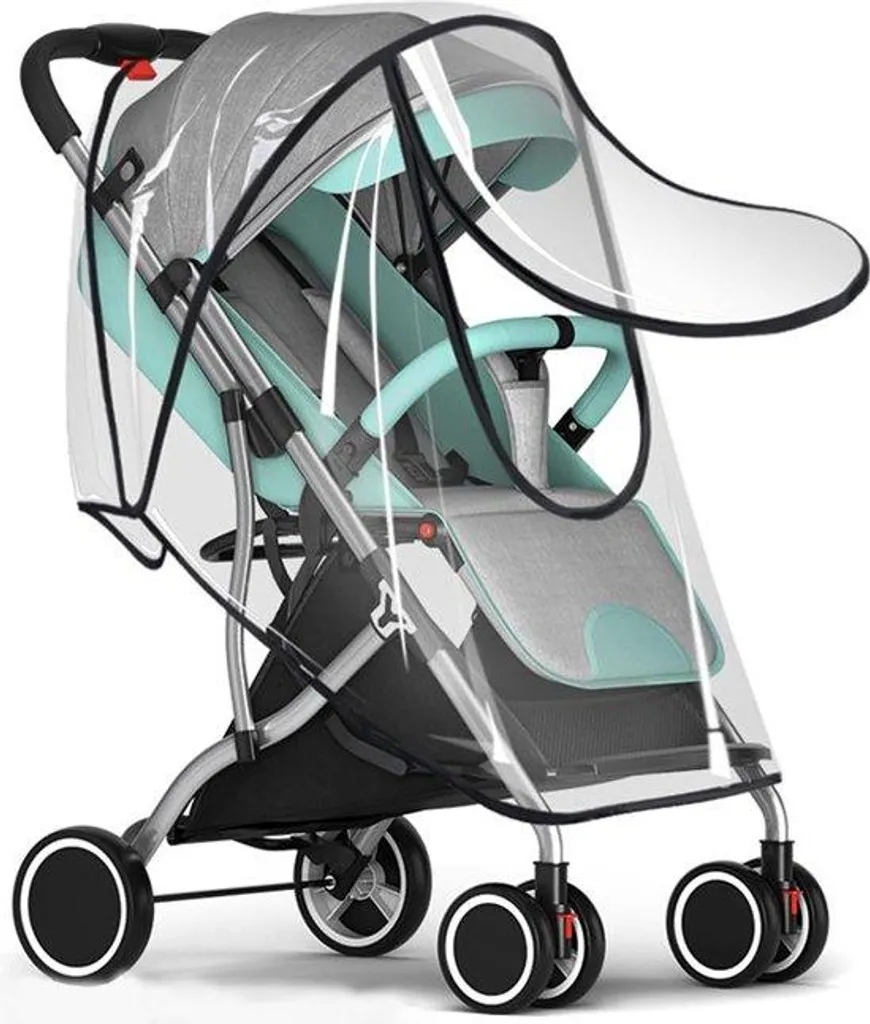 Protection de pluie pour poussette bébé idéale pour sorties par temps gris