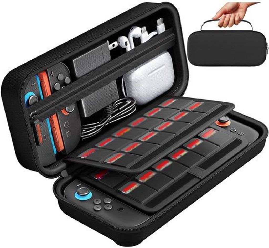 Das komplette Accessoire-Set für die Switch 2-Konsole enthält einen robusten Schutzbeutel und einen praktischen Reisekoffer, ideal für die Konso...