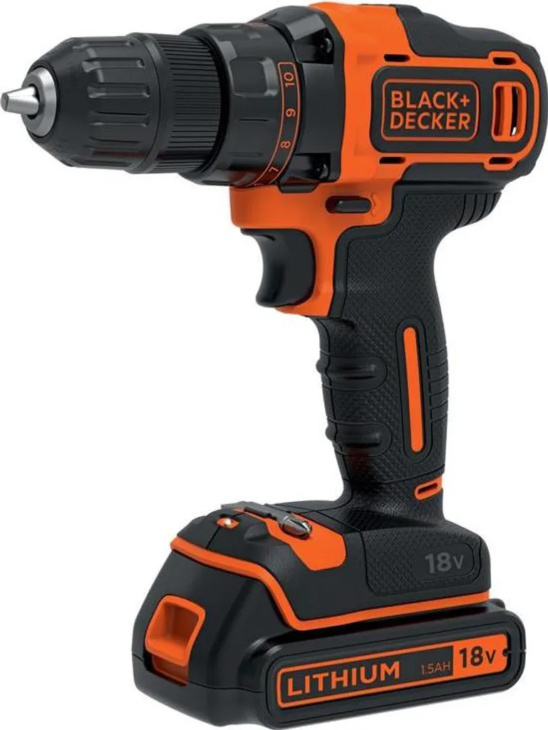 Tournevis électrique sans fil Black + Decker 18V 40Nm et ses accessoires