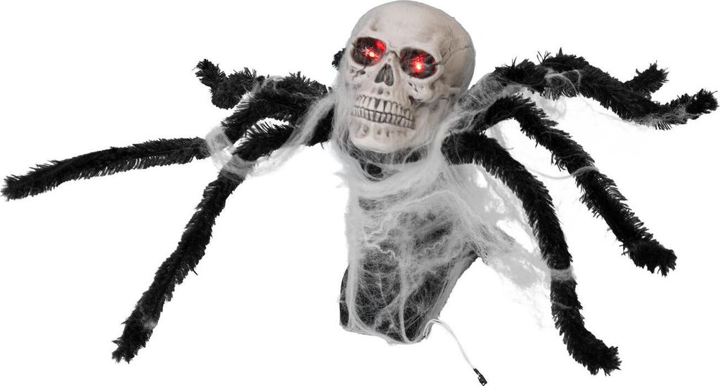 EUROPALMS Halloween Pop-Up Spinne, animiert, 45cm