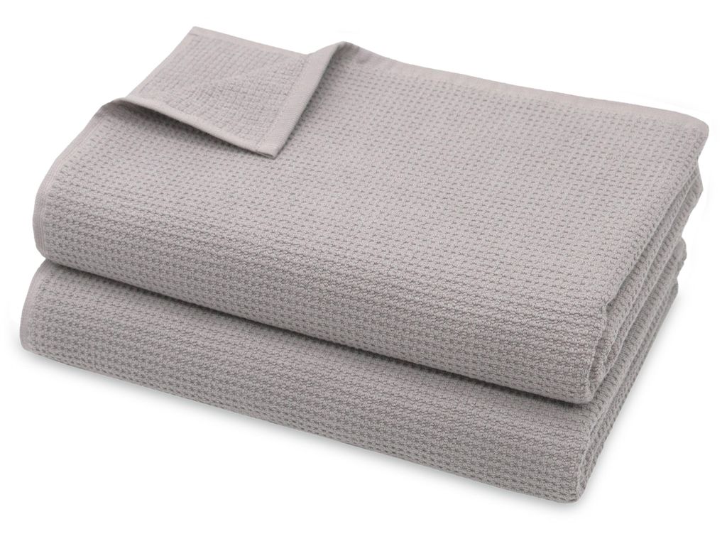 2er Set Saunatücher Waffelpique, 70x180 cm, 100% Baumwolle Produktbild 