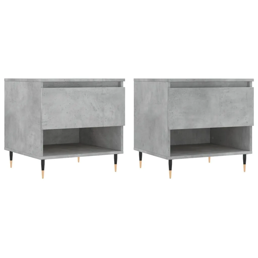 Tavolini Bassi 50x50 Grigio Cemento | Arredo Soggiorno Industrial Chic