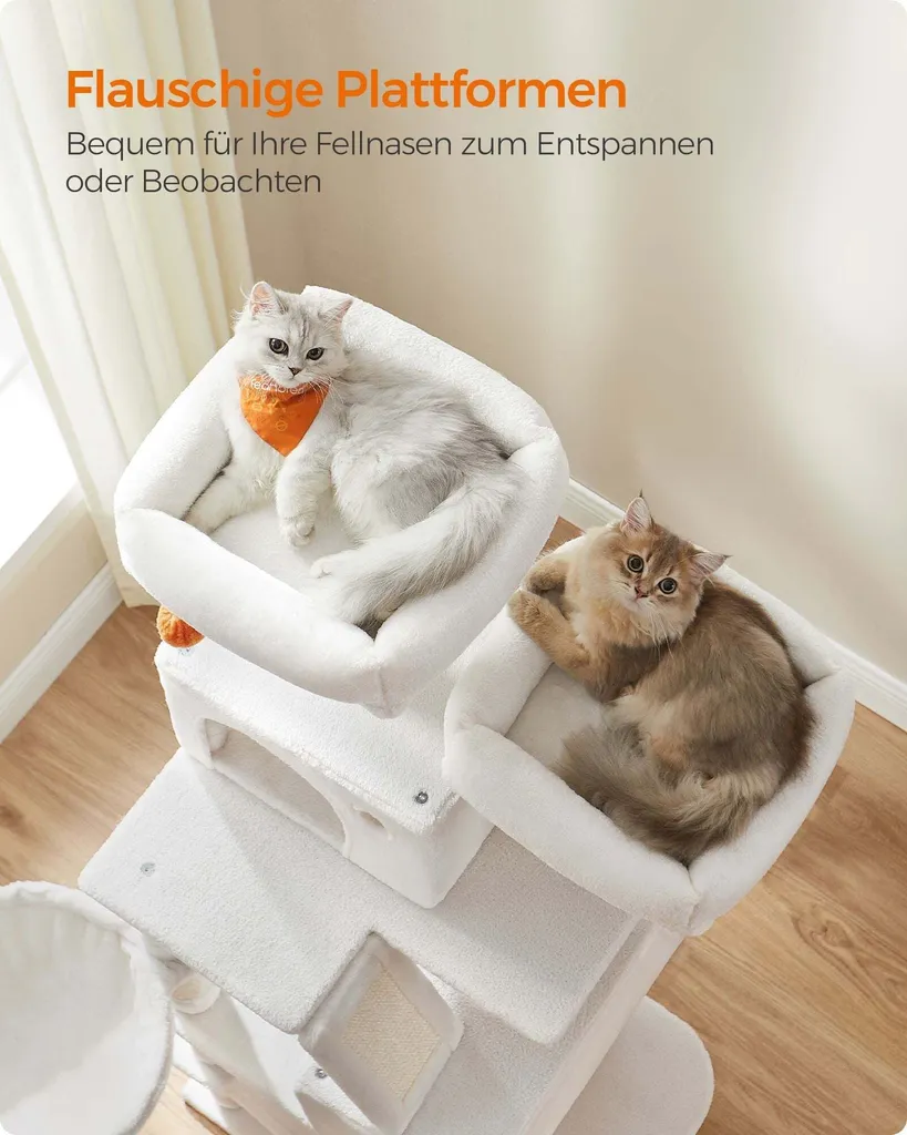 Tour pour Chat Multi-Niveaux 168 cm avec Griffoirs en Sisal - Rootz