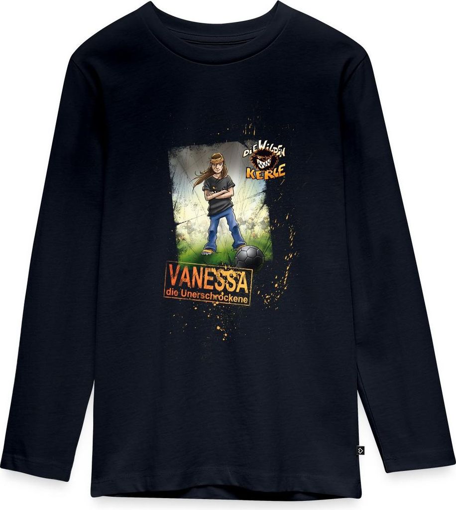 Spreadshirt Die Wilden Kerle Vanessa Teenager Premium Langarmshirt, 158/164 (12 Jahre), Navy