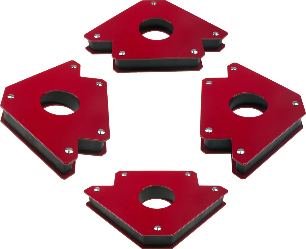 Lot de 4 équerres magnétiques de soudage multi-angles 45° 90° 135°