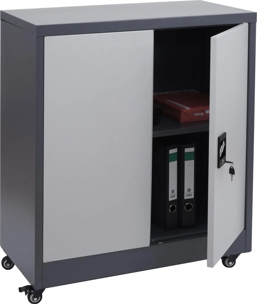 Armadietto Archivio Metallo HWC-O50 con Serratura | Ruote 98x80x40cm